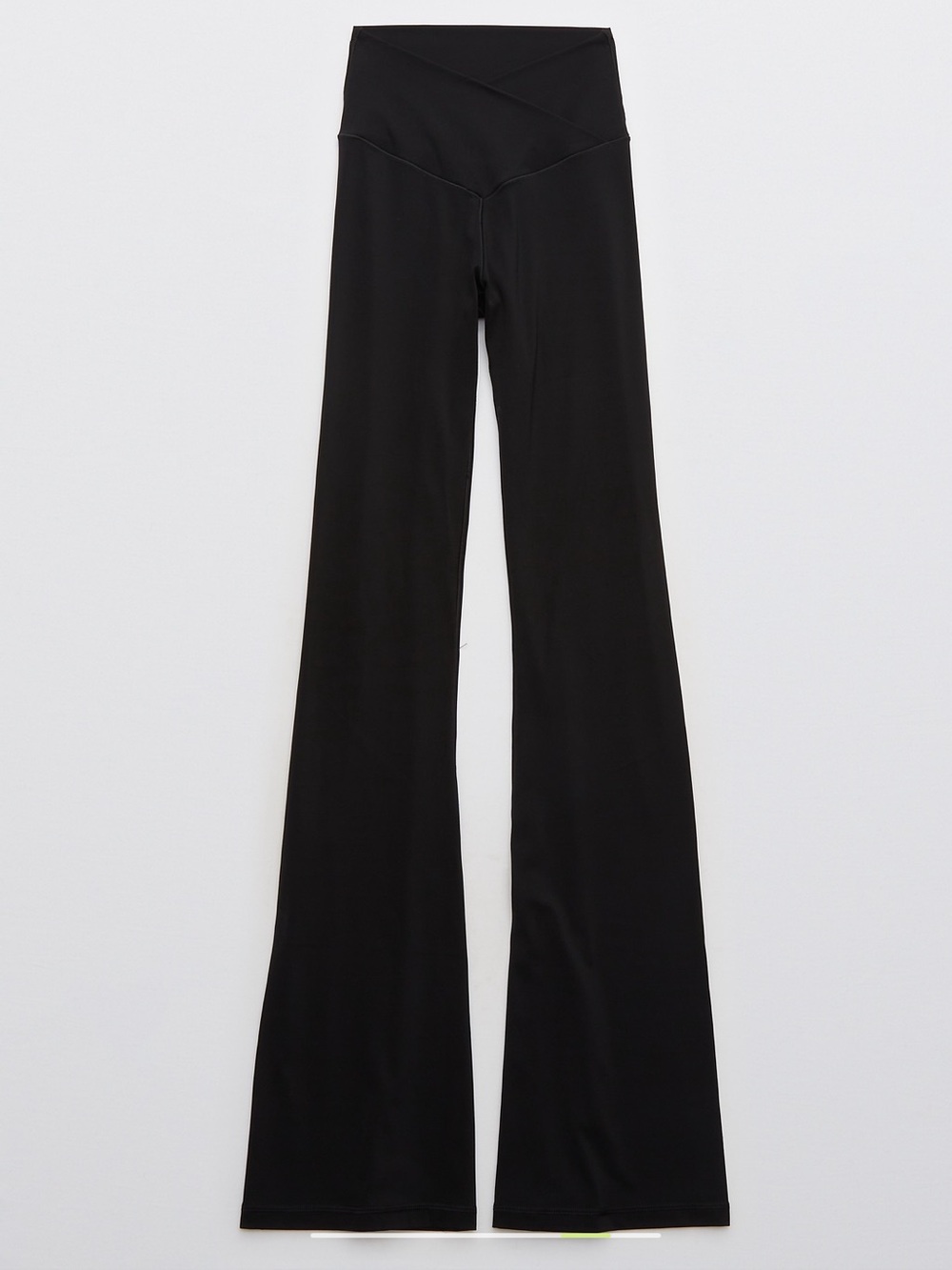 Aerie crossover flare legging - black